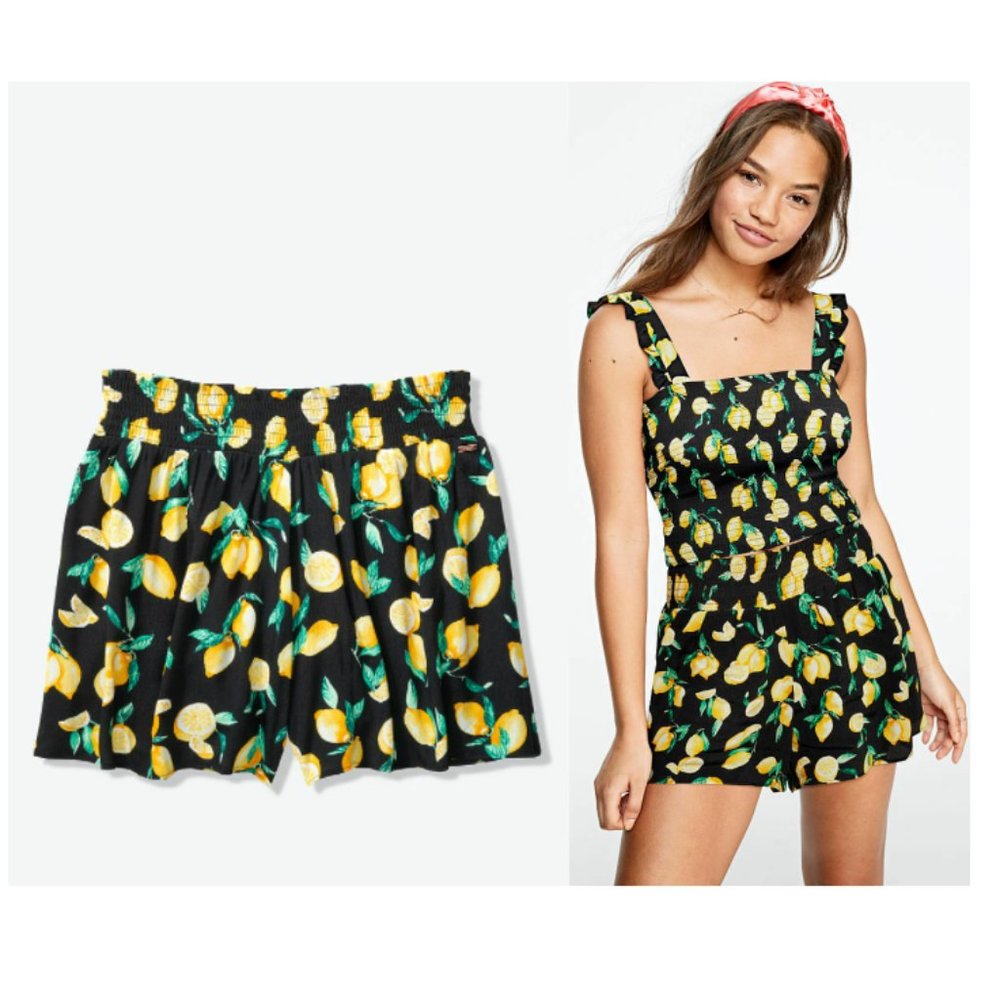 Pink Victoria's Secret black lemon short Size M